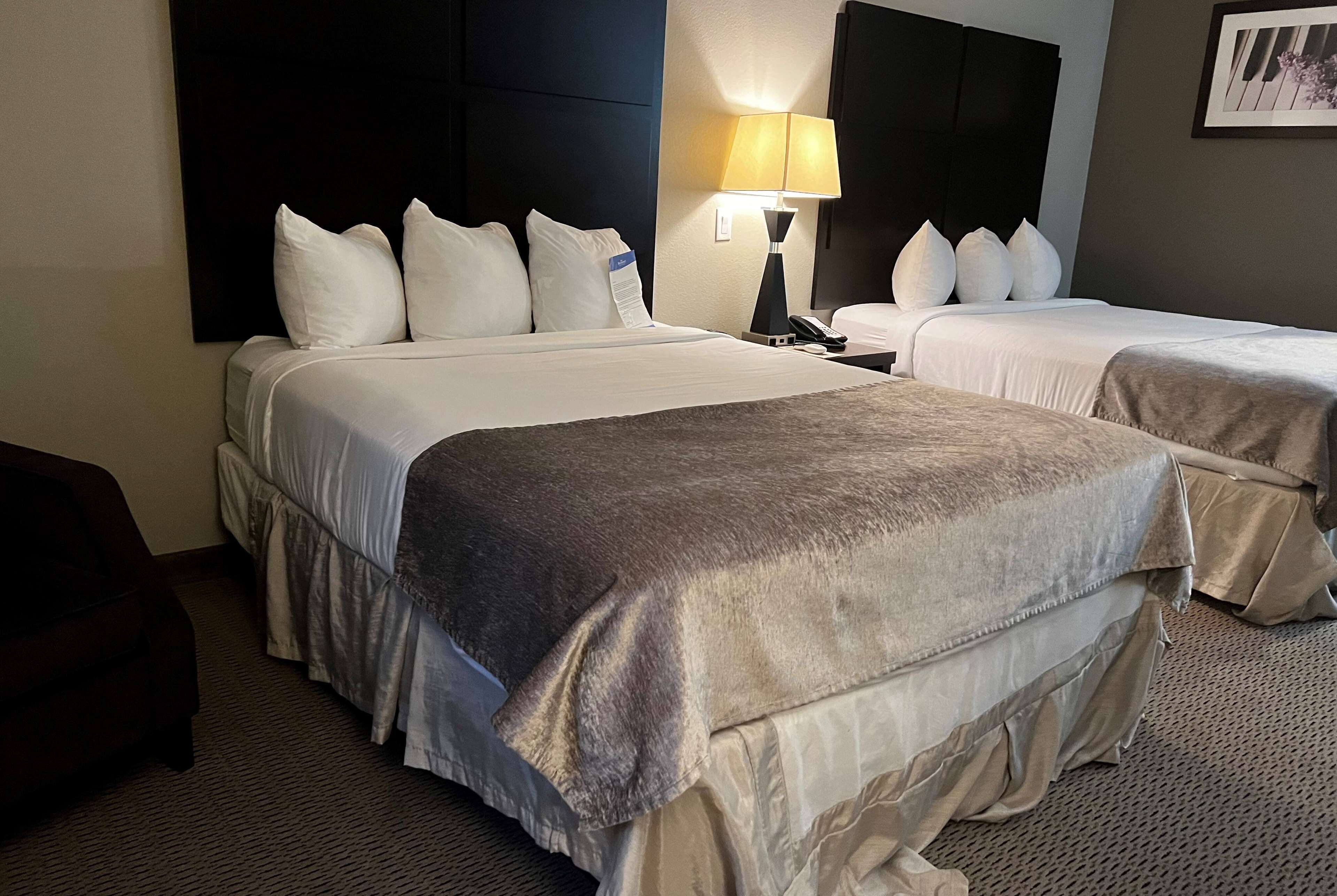 desk, laptop workspace, iron/ironing board, free cots/infant beds