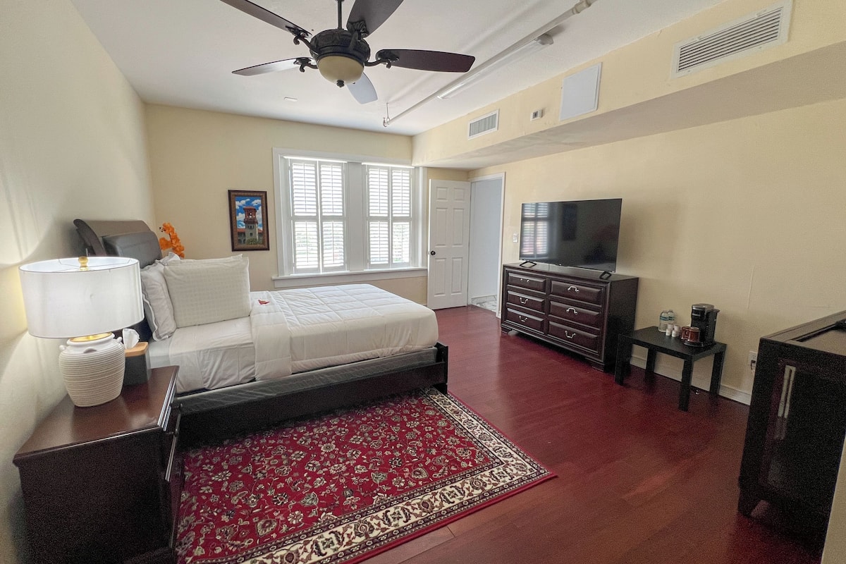 1 bedroom, premium bedding, individually decorated