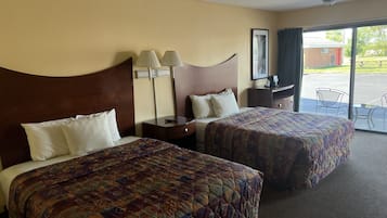 Standard Double Room, 2 Queen Beds | Laptop workspace, cribs/infant beds, rollaway beds, free WiFi