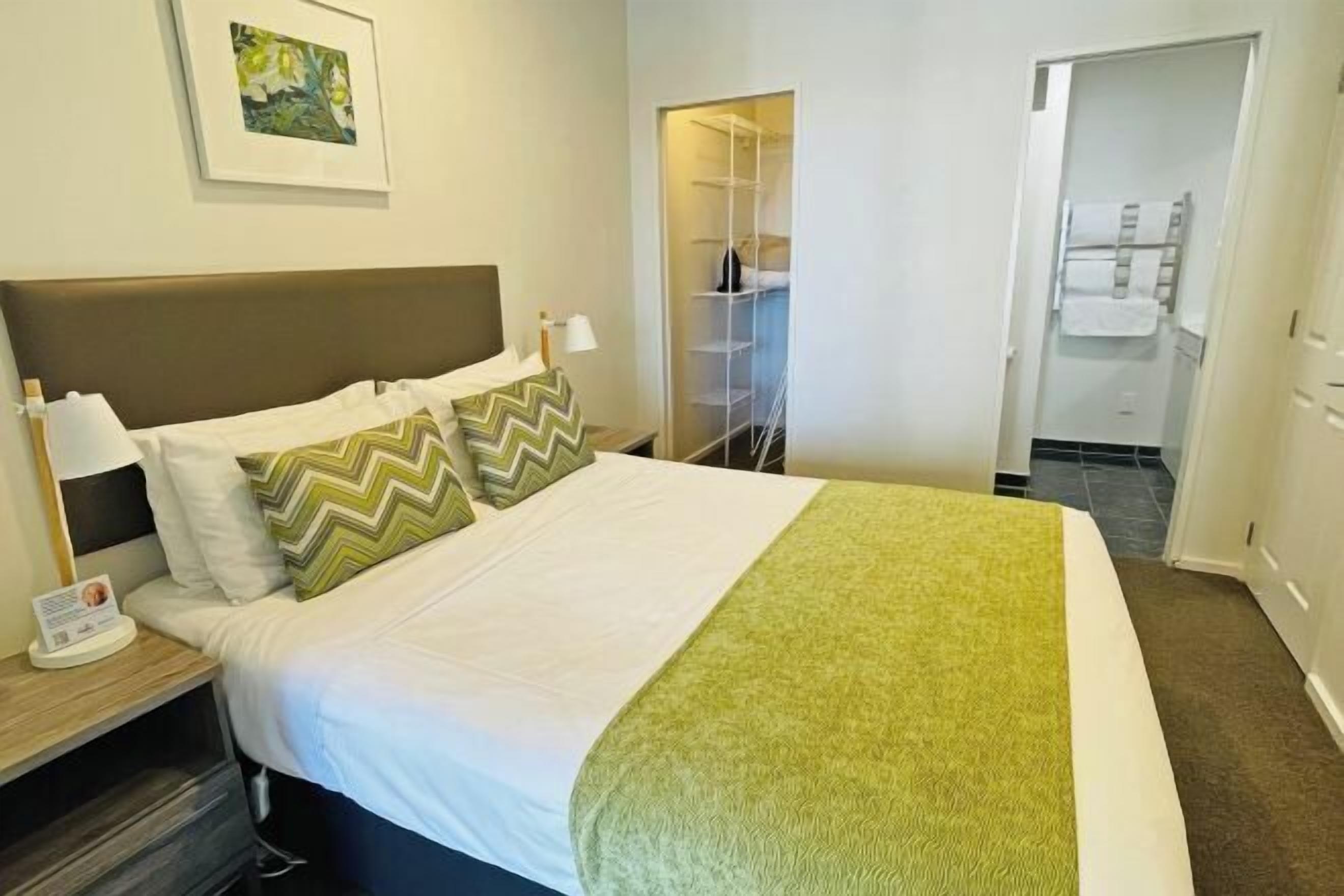 Desk, blackout drapes, iron/ironing board, free WiFi