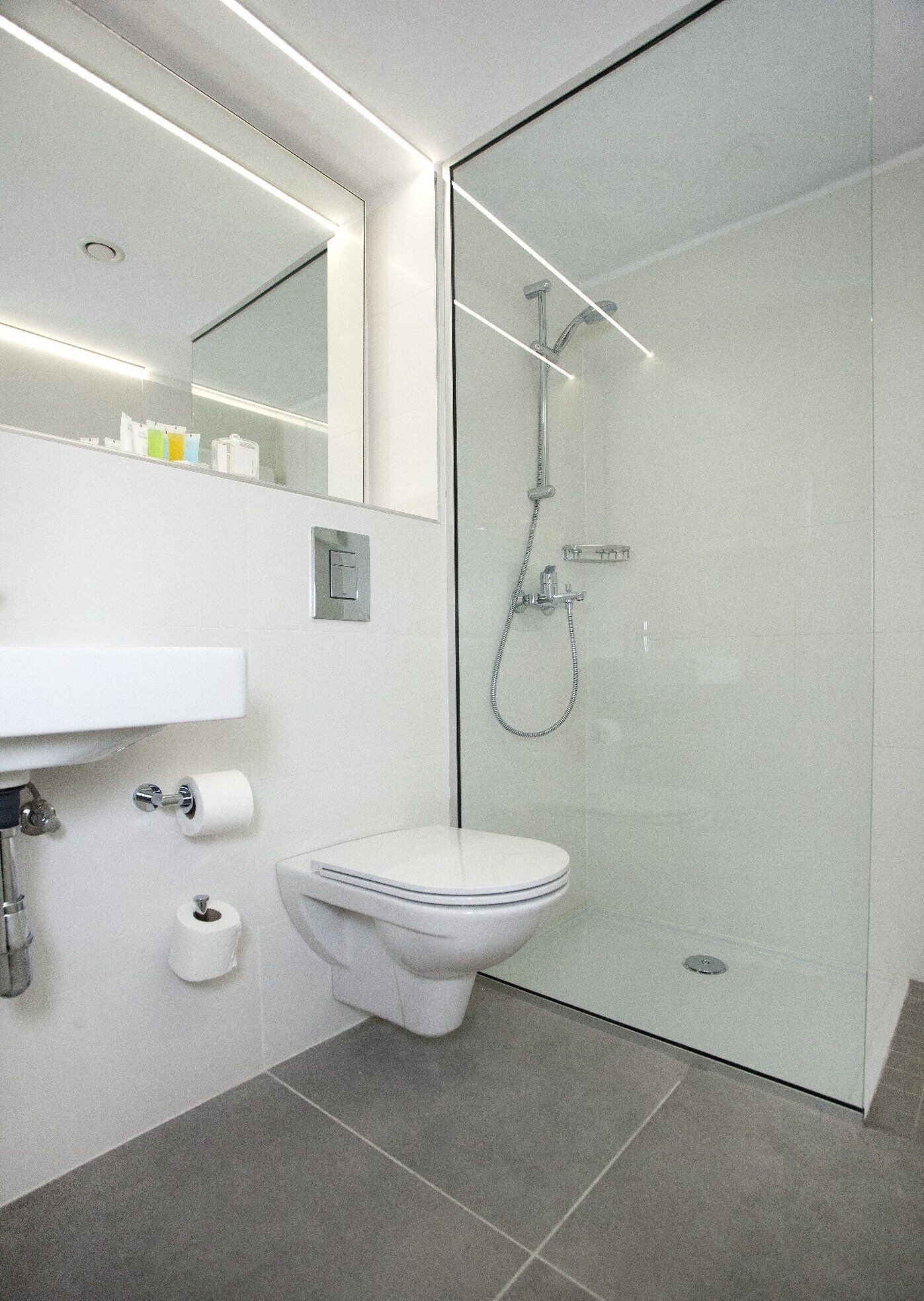 free toiletries, hair dryer, towels