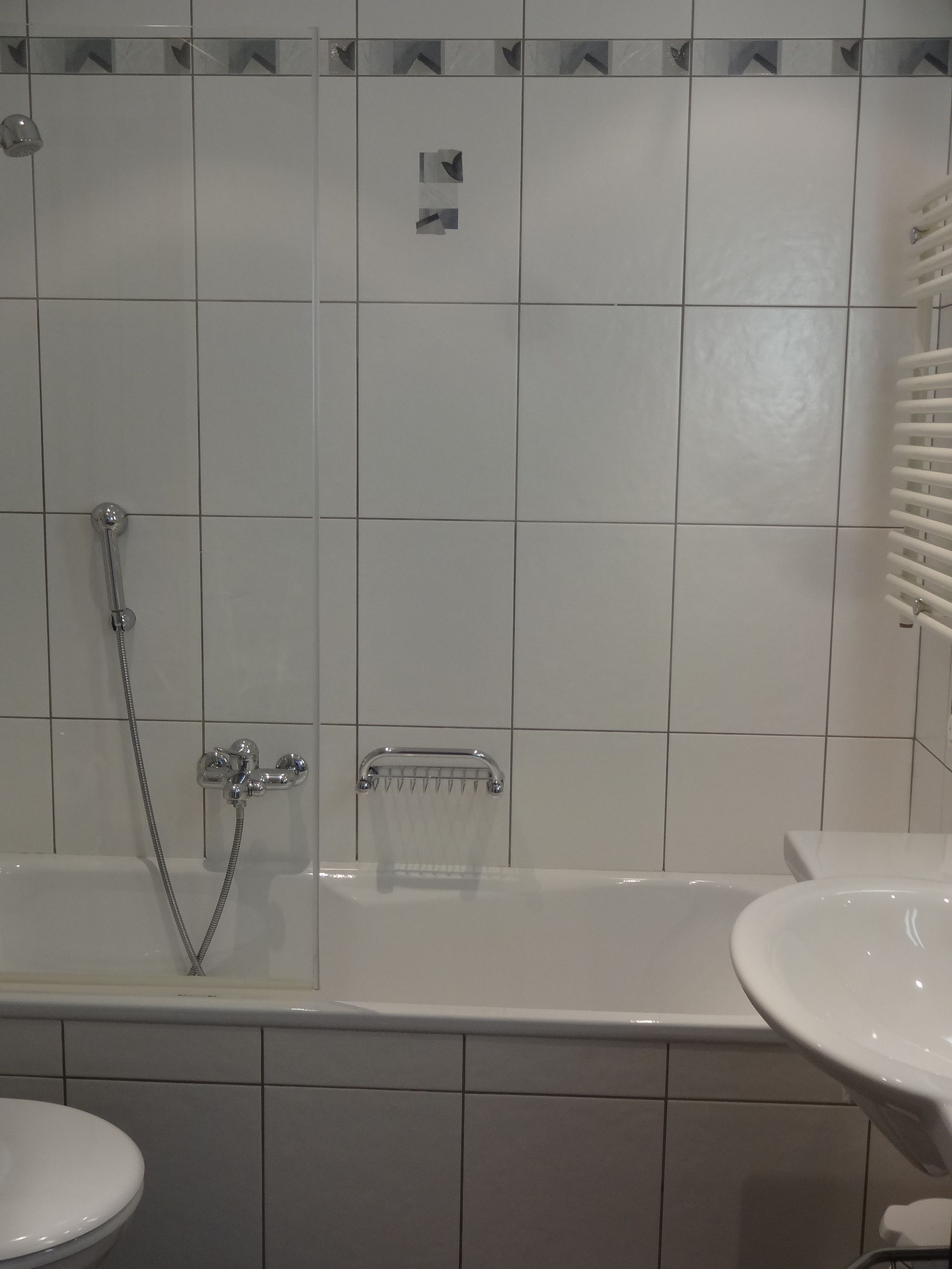double room, balcony (south) | bathroom | hair dryer, towels