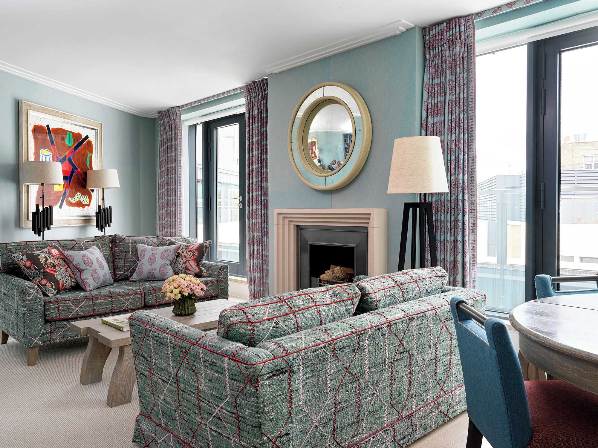 one bedroom suite | living area | flat-screen tv