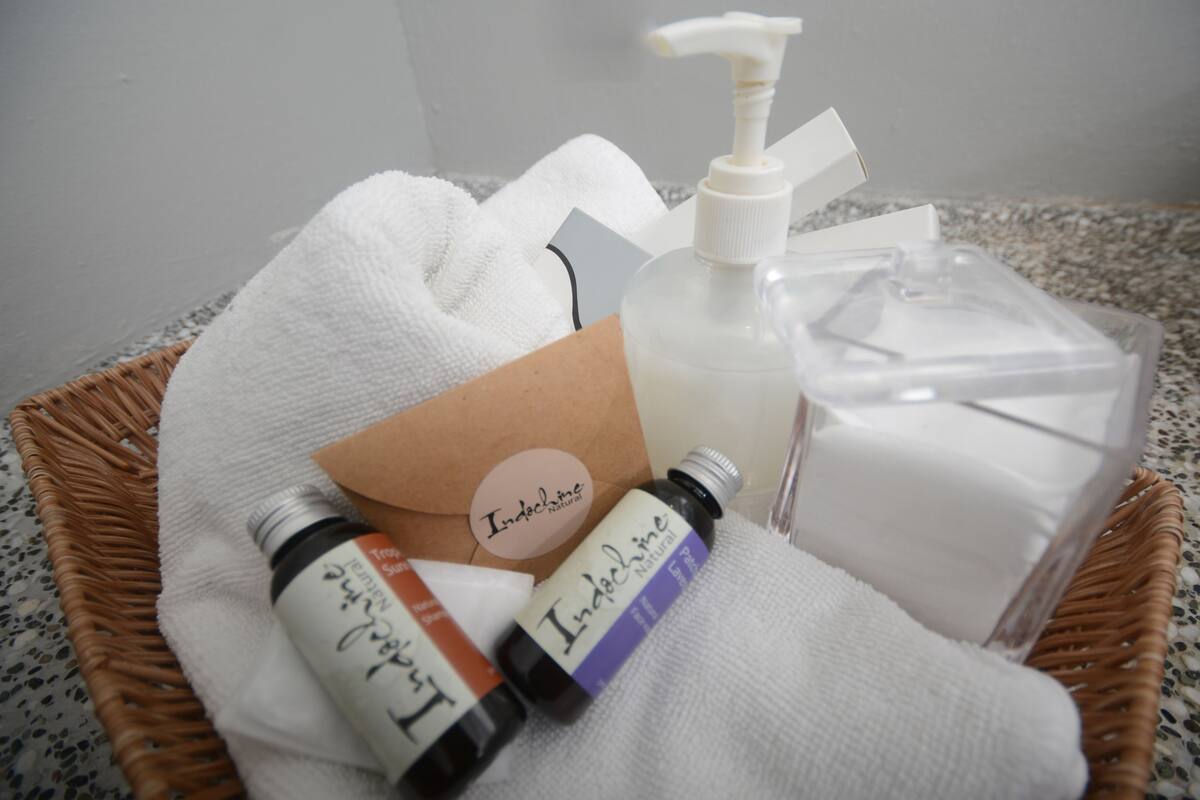 shower, free toiletries, hair dryer, slippers