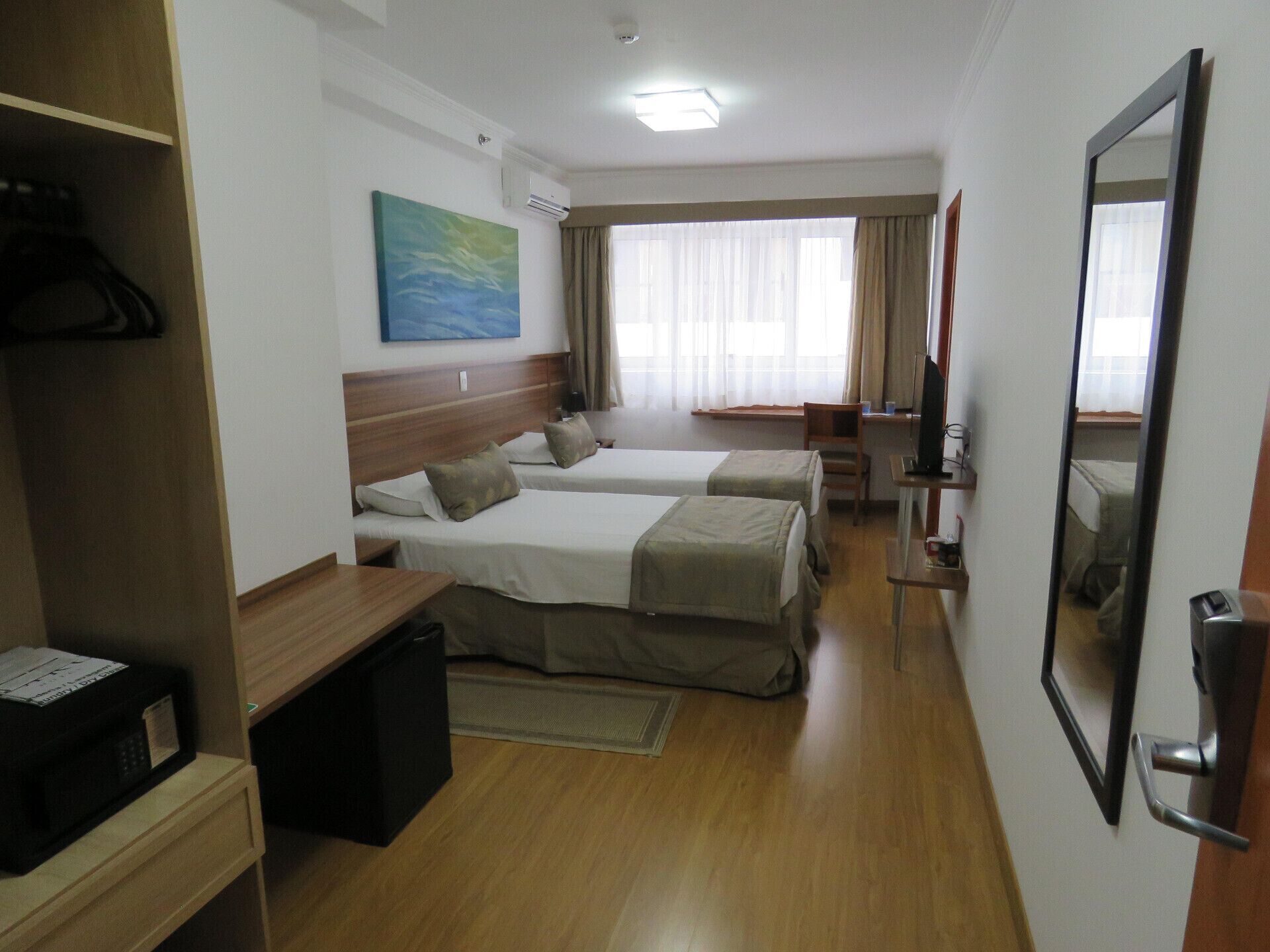 Minibar, desk, blackout drapes, free WiFi