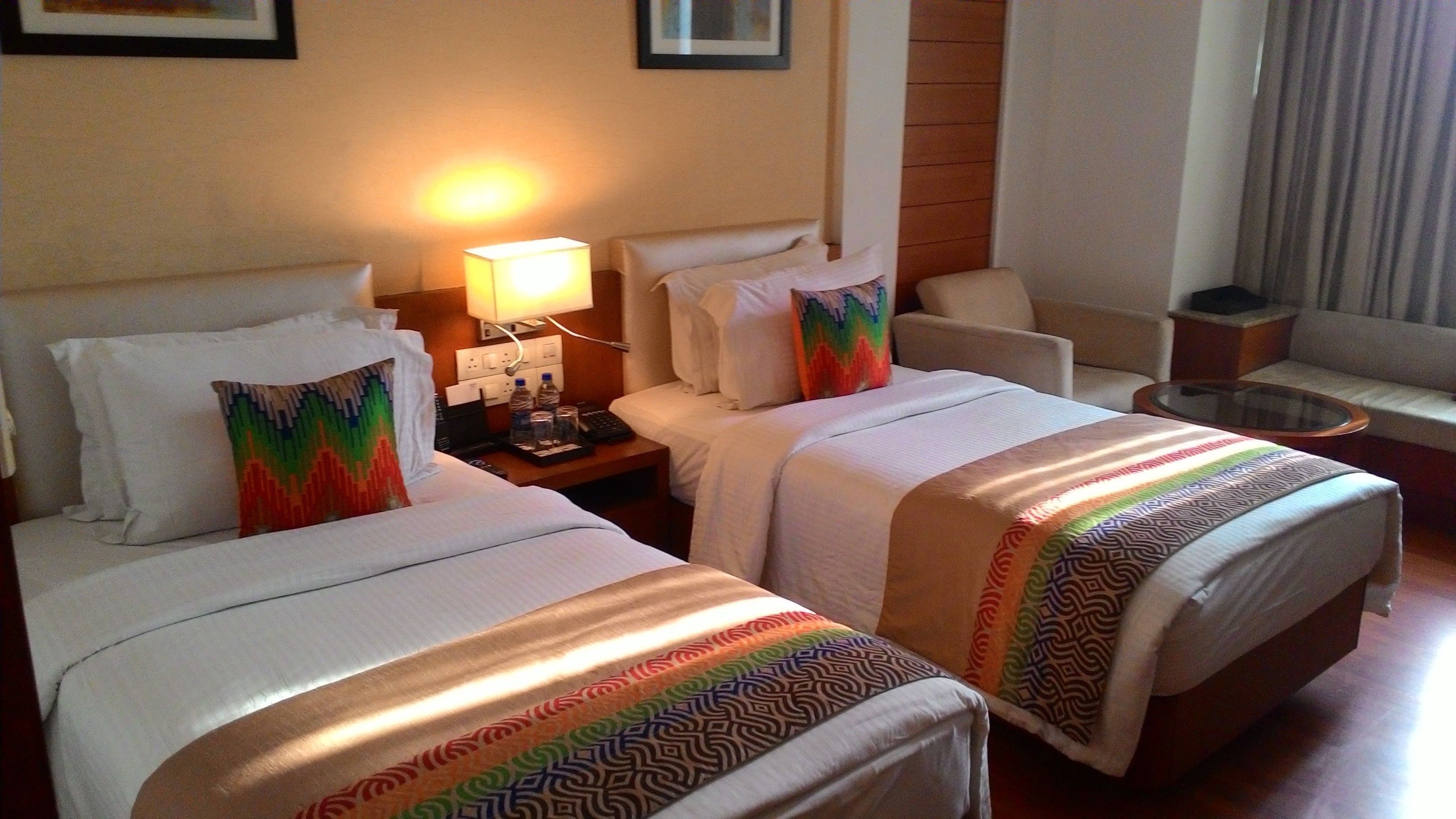 Pillow-top beds, minibar, in-room safe, desk