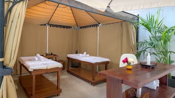Body treatments, facials, manicures and pedicures, massages