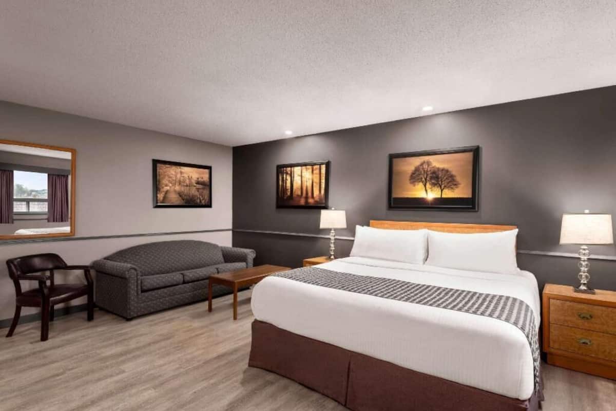 Premium bedding, desk, iron/ironing board, free WiFi