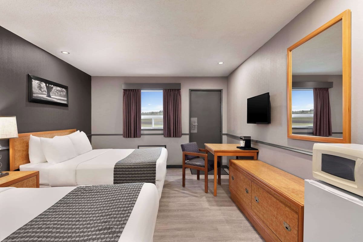 Room, 2 Queen Beds, Non Smoking (Exterior Entrance) | Premium bedding, desk, iron/ironing board, free WiFi