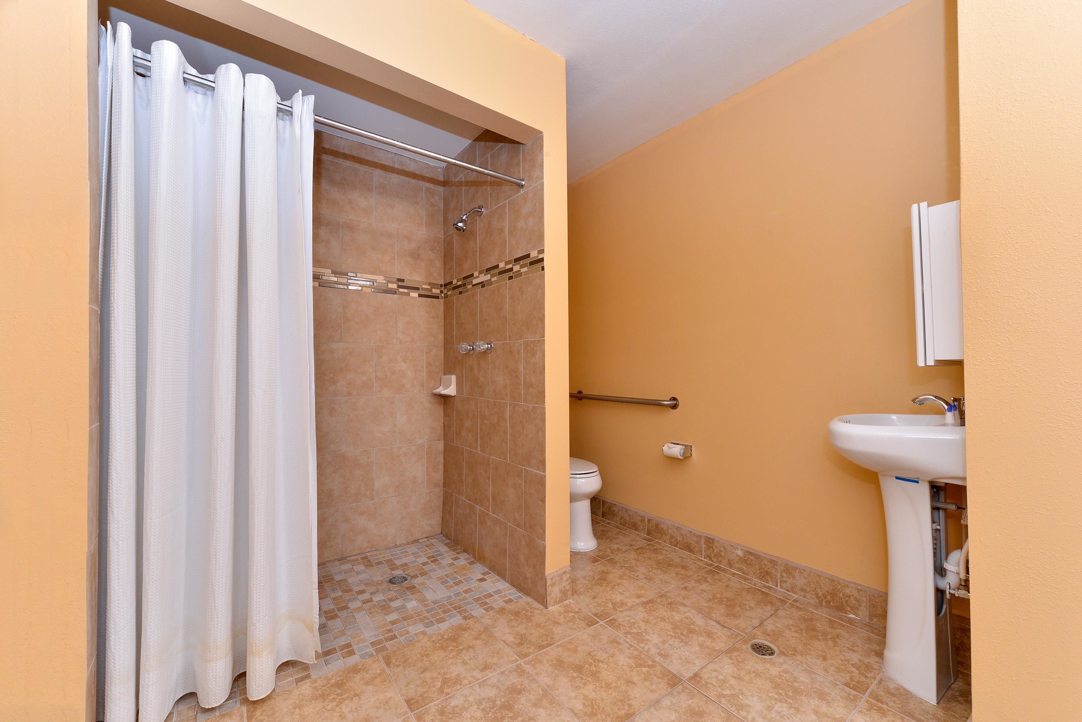 Room, 1 Double Bed, Accessible, Non Smoking | Bathroom