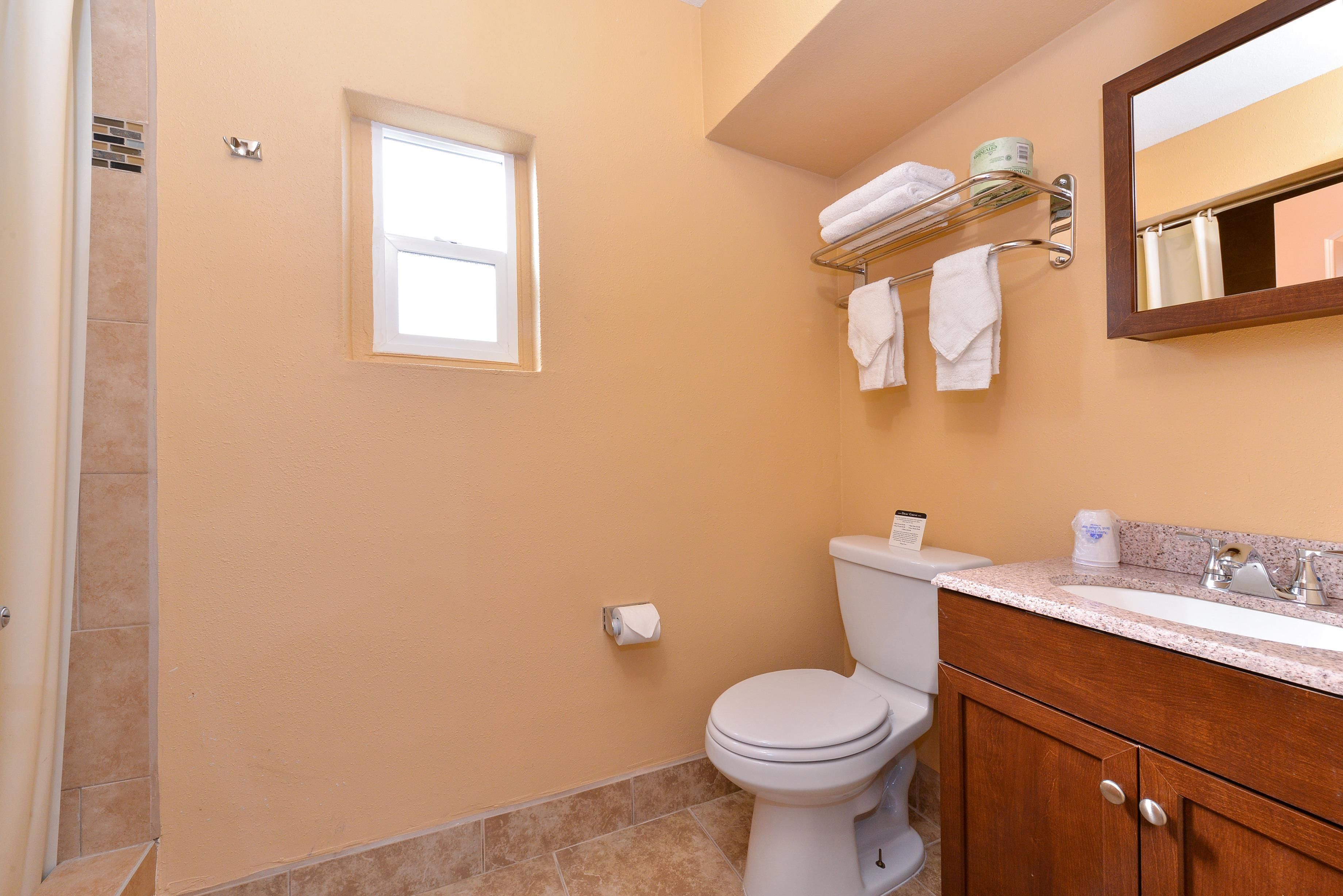 Free toiletries, hair dryer, towels