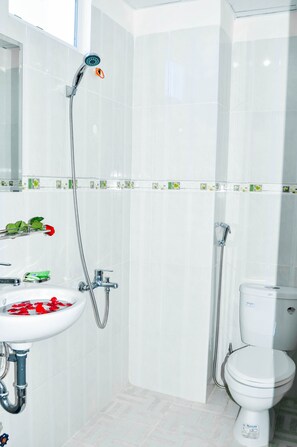 Shower, hair dryer