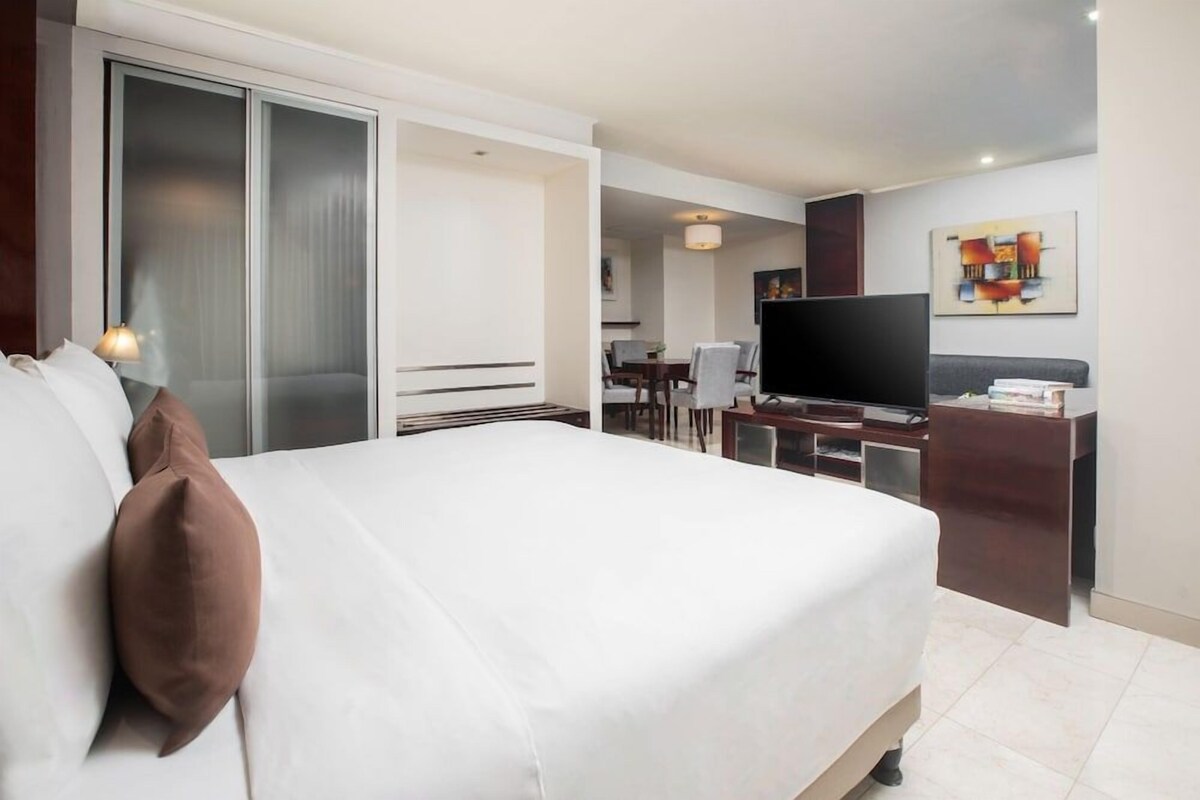 Minibar, in-room safe, desk, WiFi (free)