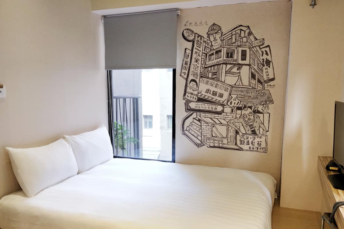 Chambre supérieure double, vue sur la ville | Literie de qualité, couette en duvet, rideaux d’obscurcissement