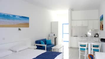 Studio | Een kluis op de kamer, geluiddichte muren, een strijkplank/strijkijzer