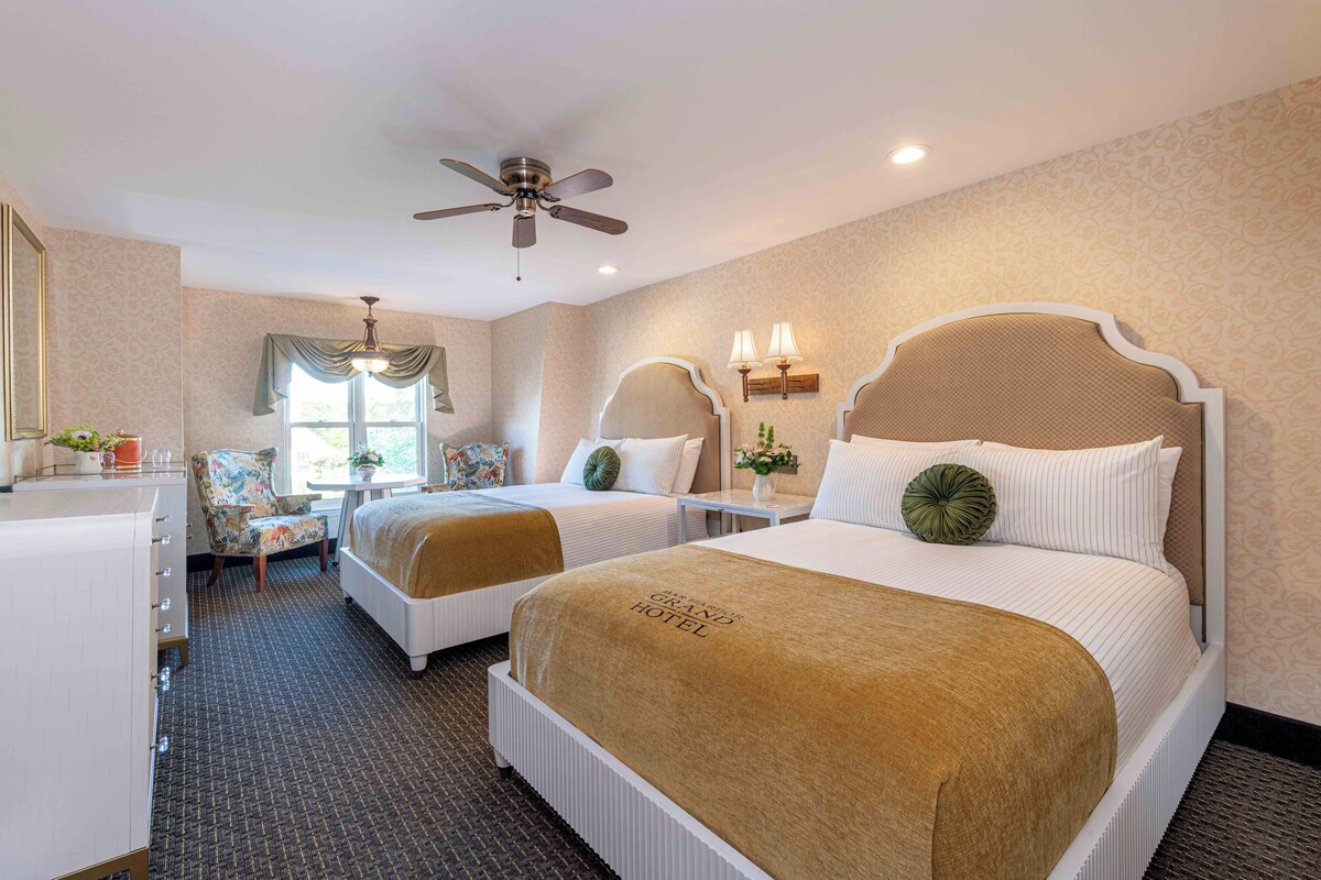 Deluxe Room, 2 Queen Beds | Premium bedding, blackout drapes, iron/ironing board, cribs (surcharge)