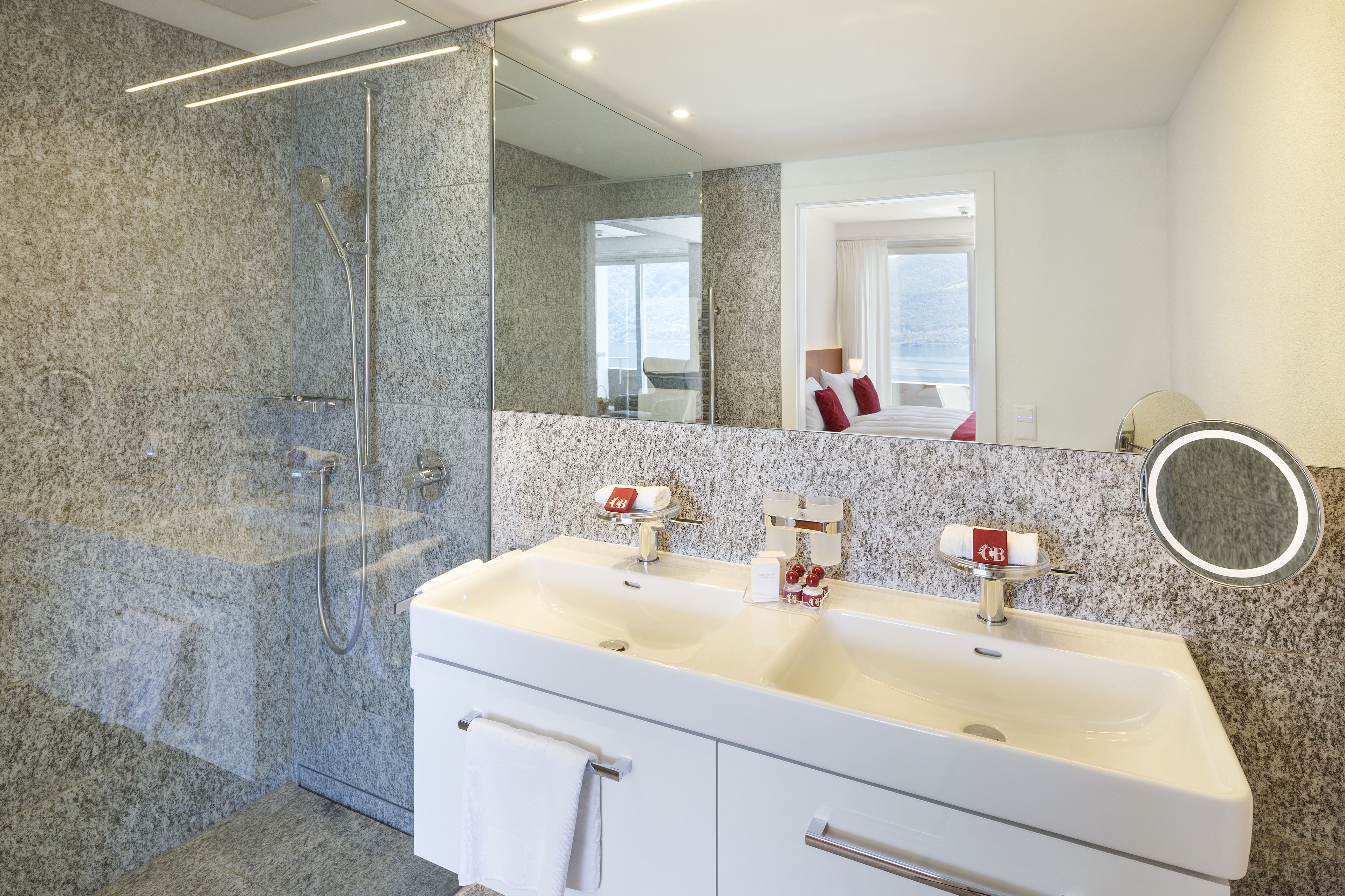 hair dryer, bathrobes, slippers, towels