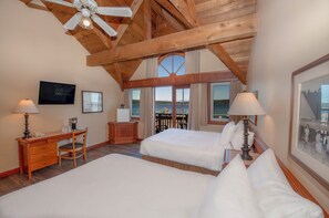 Standard Room, 2 Queen Beds, Non Smoking, Ocean View | Individually furnished, desk, laptop workspace, iron/ironing board