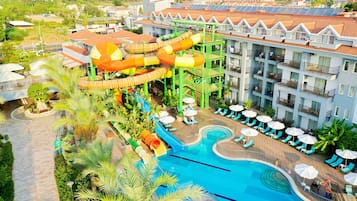 Indoor pool, 4 outdoor pools, pool umbrellas, sun loungers