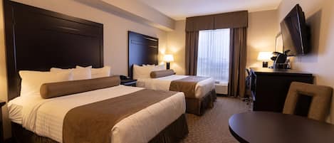 Kanata Superior Double Queen | Premium bedding, pillowtop beds, desk, soundproofing