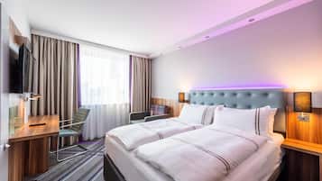 In-room safe, soundproofing, WiFi, bed sheets