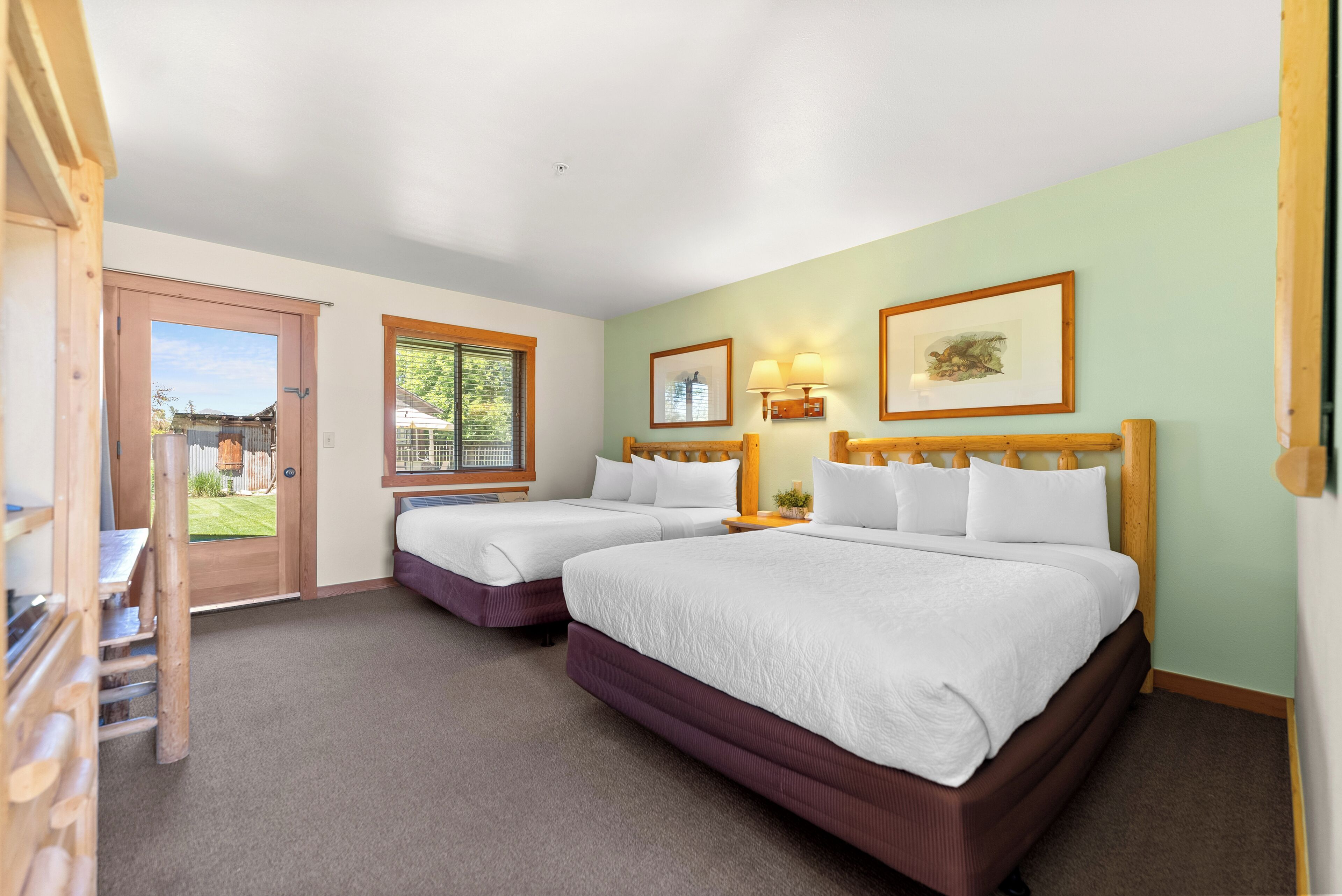deluxe room, 2 queen beds, valley view | individually decorated, individually furnished, desk, laptop workspace