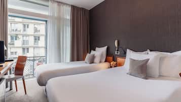 Premium bedding, minibar, desk, blackout curtains