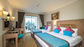 Premium bedding, minibar (free items), in-room safe, desk