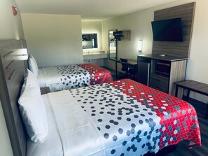Free WiFi, bed sheets