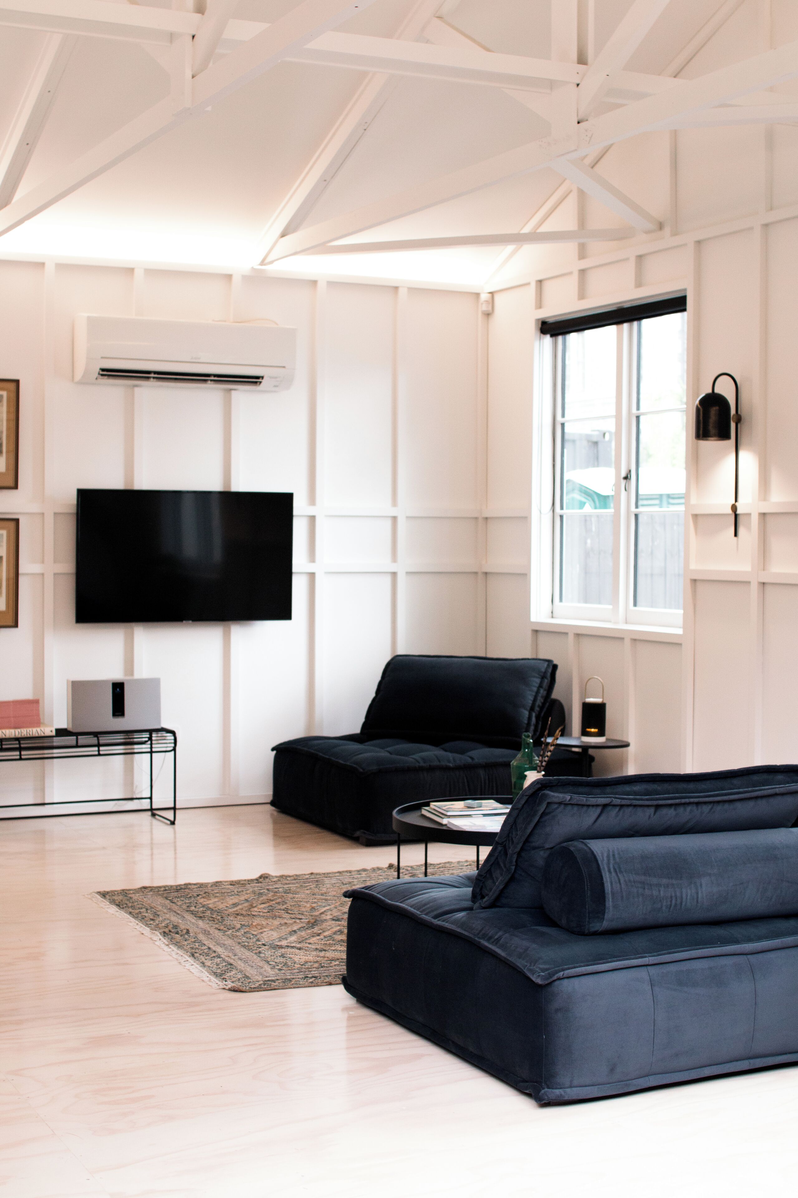 peterborough tack room | living area | 50-inch flat-screen tv with satellite channels, tv, ipad