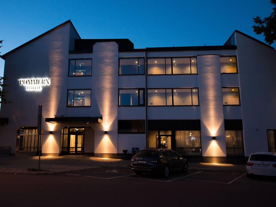 Front of property - evening/night
