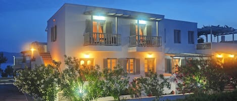 Front of property – evening/night
