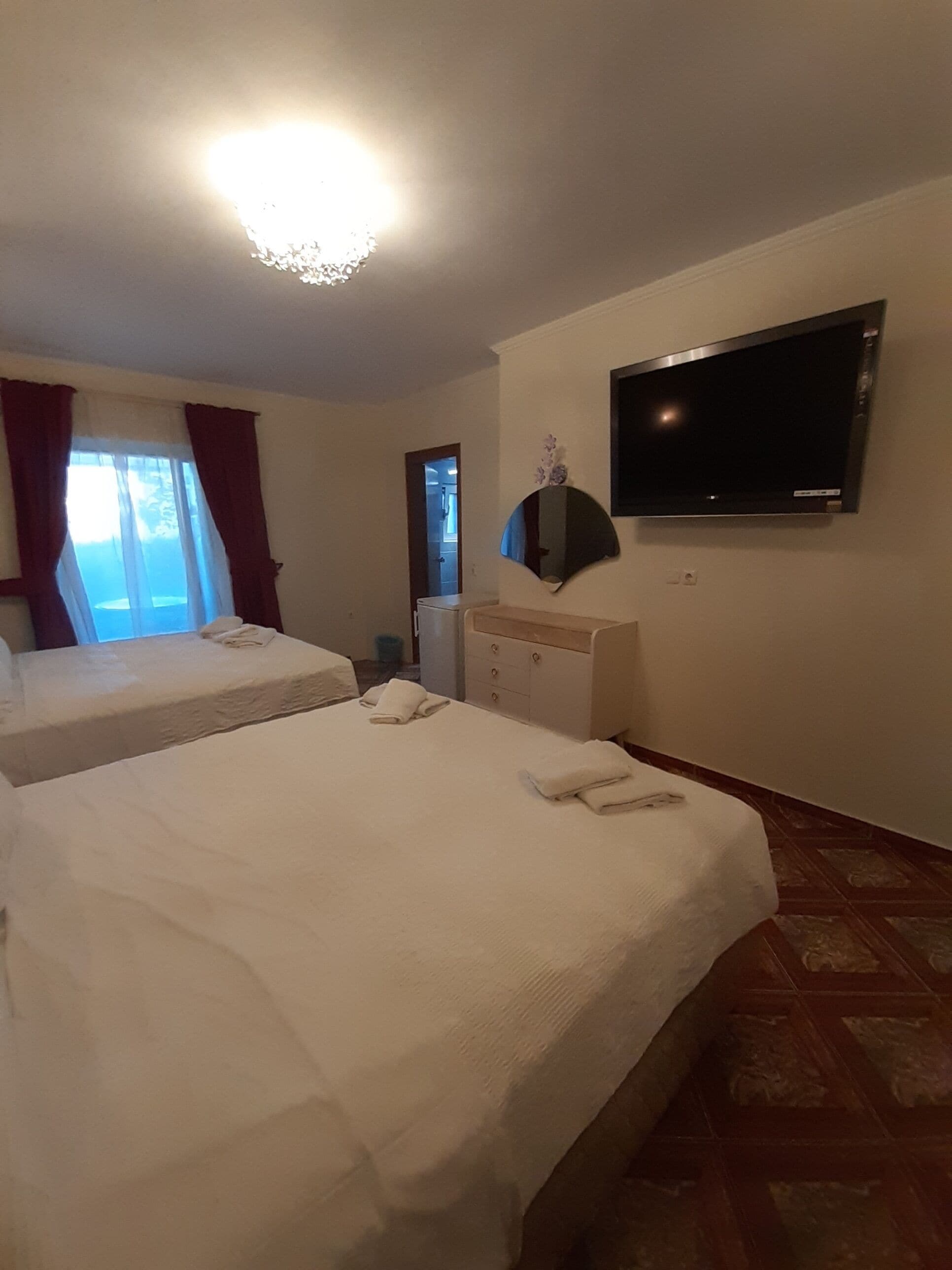 family room, 2 queen beds, courtyard view, ground floor | premium bedding, in-room safe, individually decorated