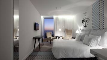 Superior Double Room, Sea View | Minibar, in-room safe, desk, soundproofing