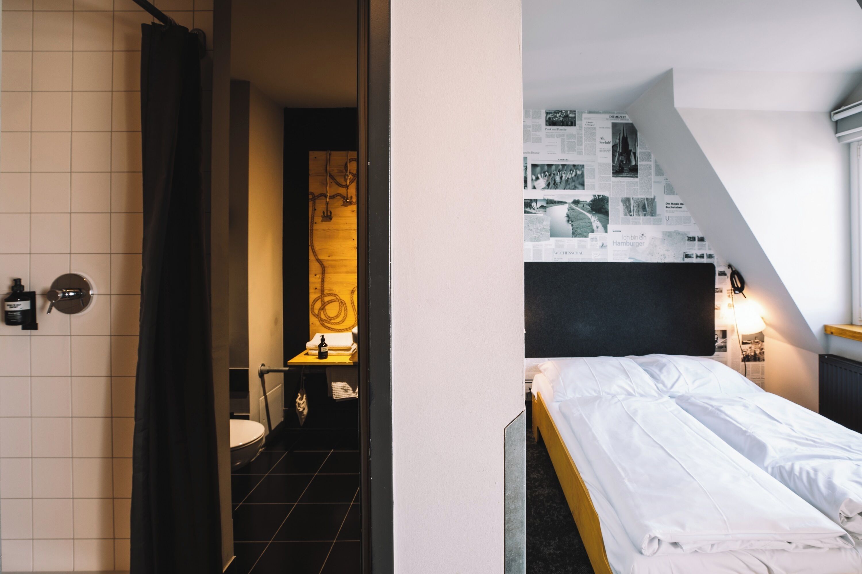 basic double room | premium bedding, blackout curtains, soundproofing, iron/ironing board