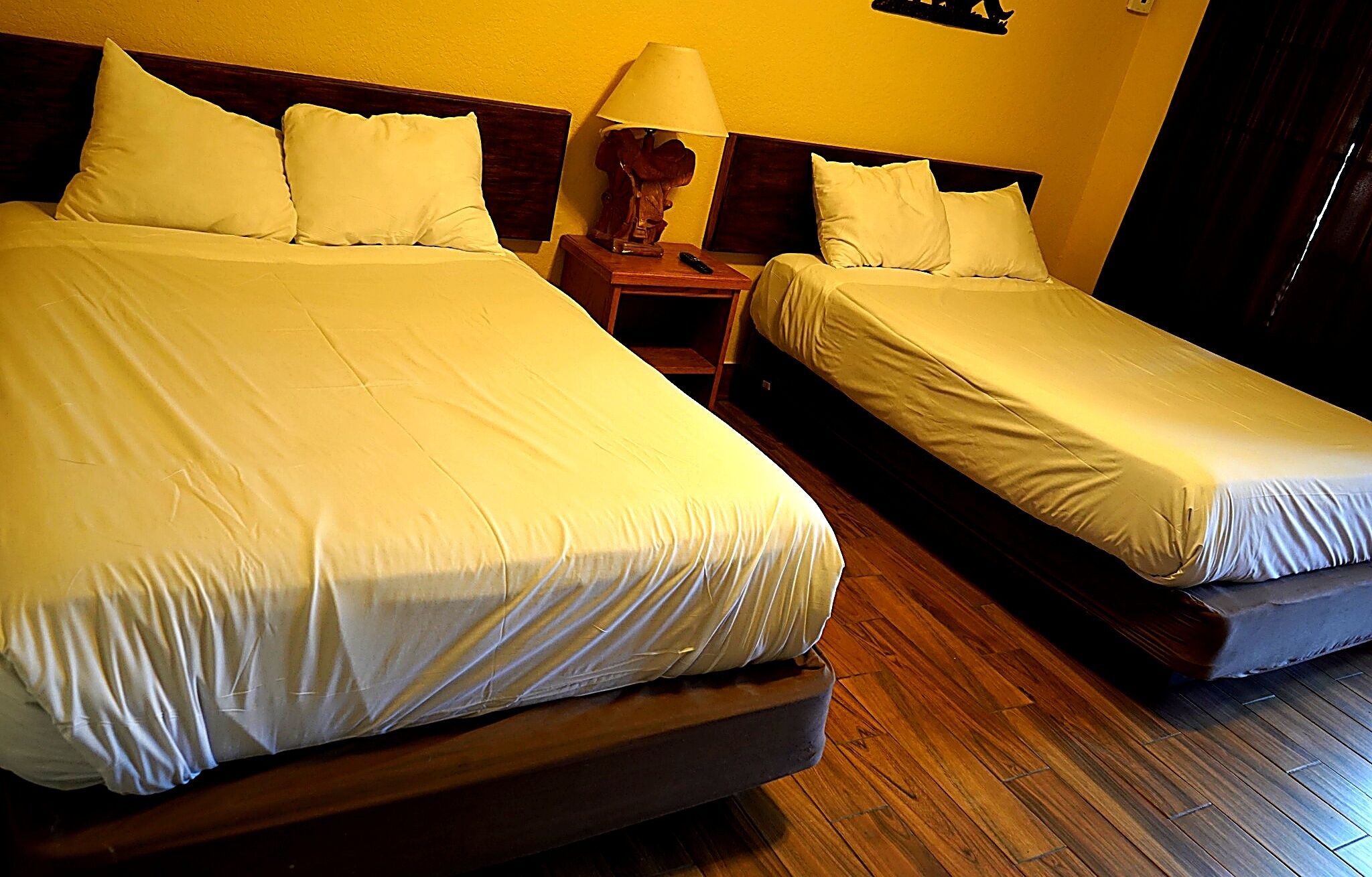 Premium bedding, memory-foam beds, individually furnished