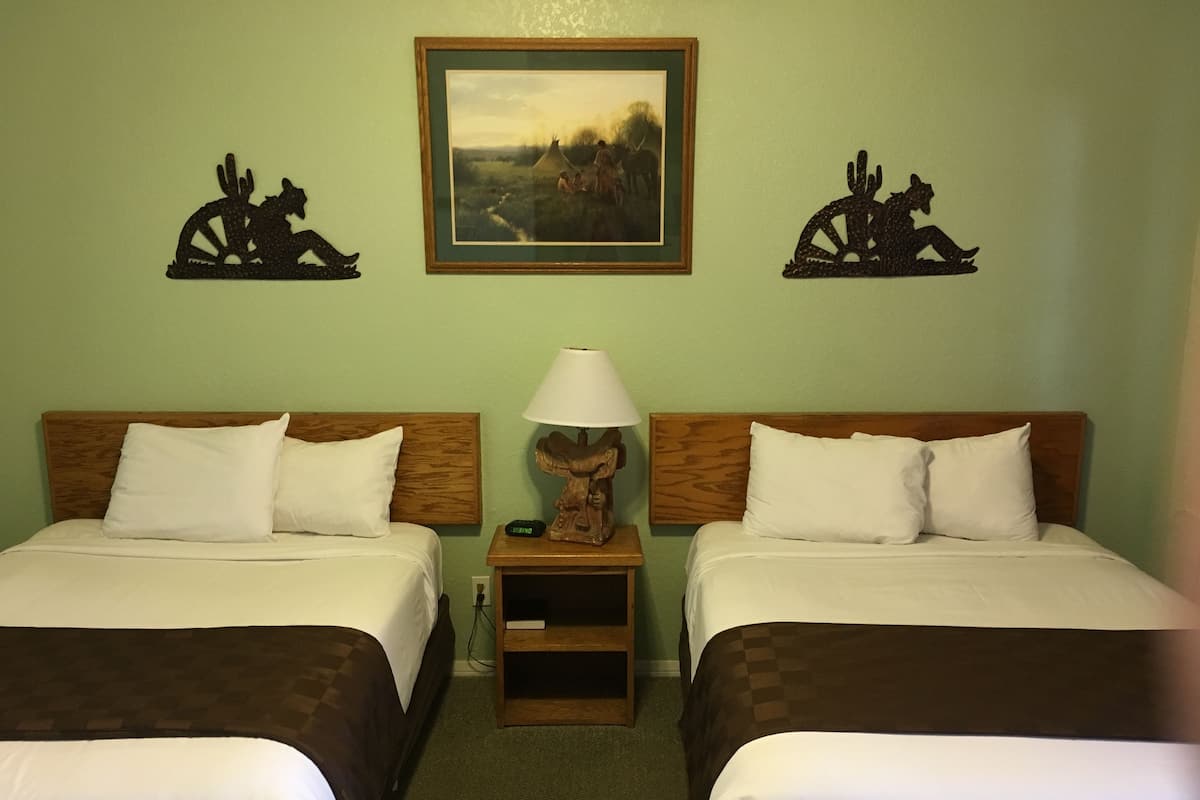 2 Double Beds, Non Smoking | Premium bedding, memory foam beds, iron/ironing board, free WiFi