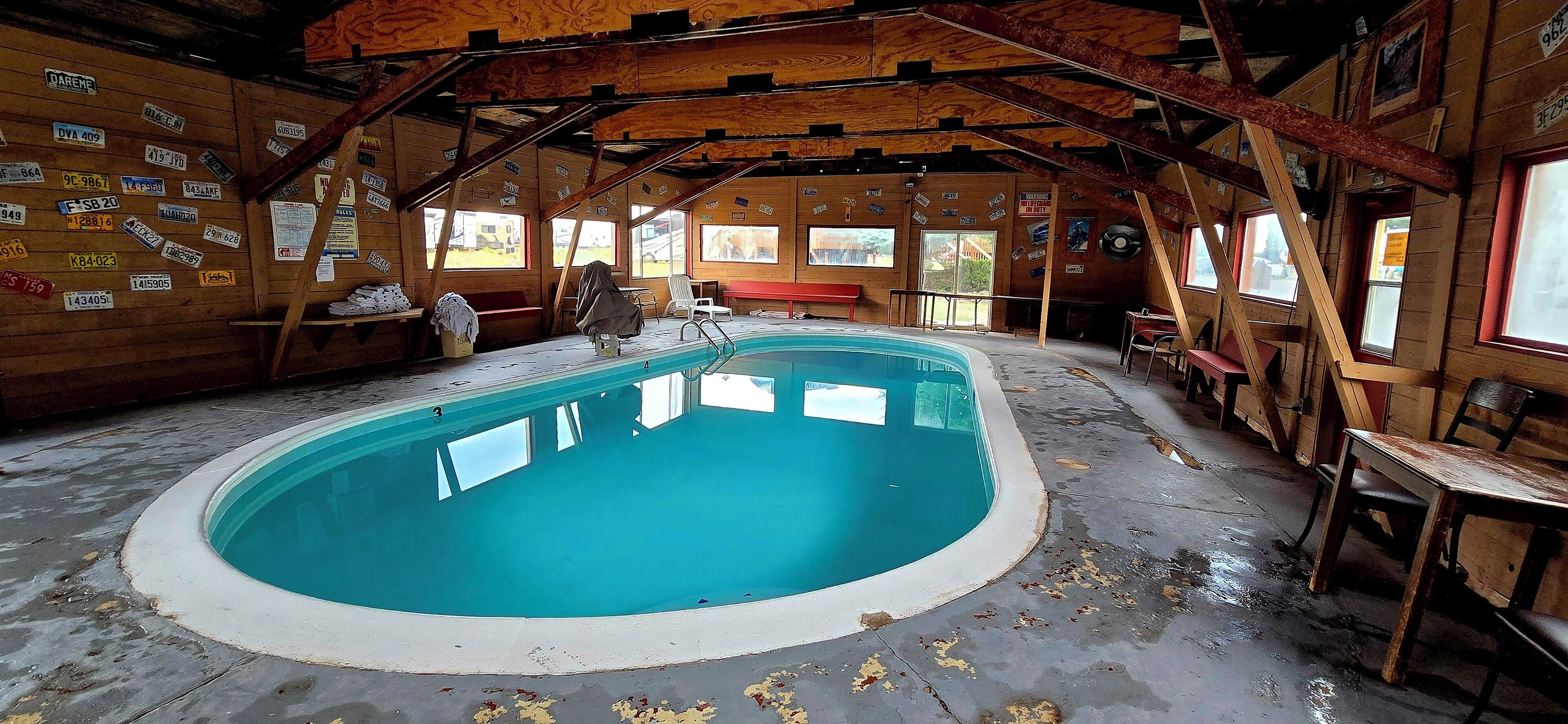 Seasonal outdoor pool