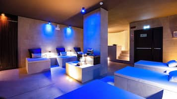 Sauna, hot tub, steam room, Turkish bath, body treatments