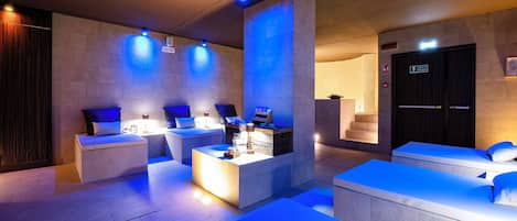 Sauna, hot tub, steam room, Turkish bath, body treatments