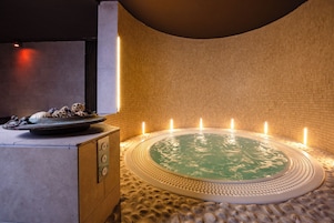 Sauna, hot tub, steam room, Turkish bath, body treatments