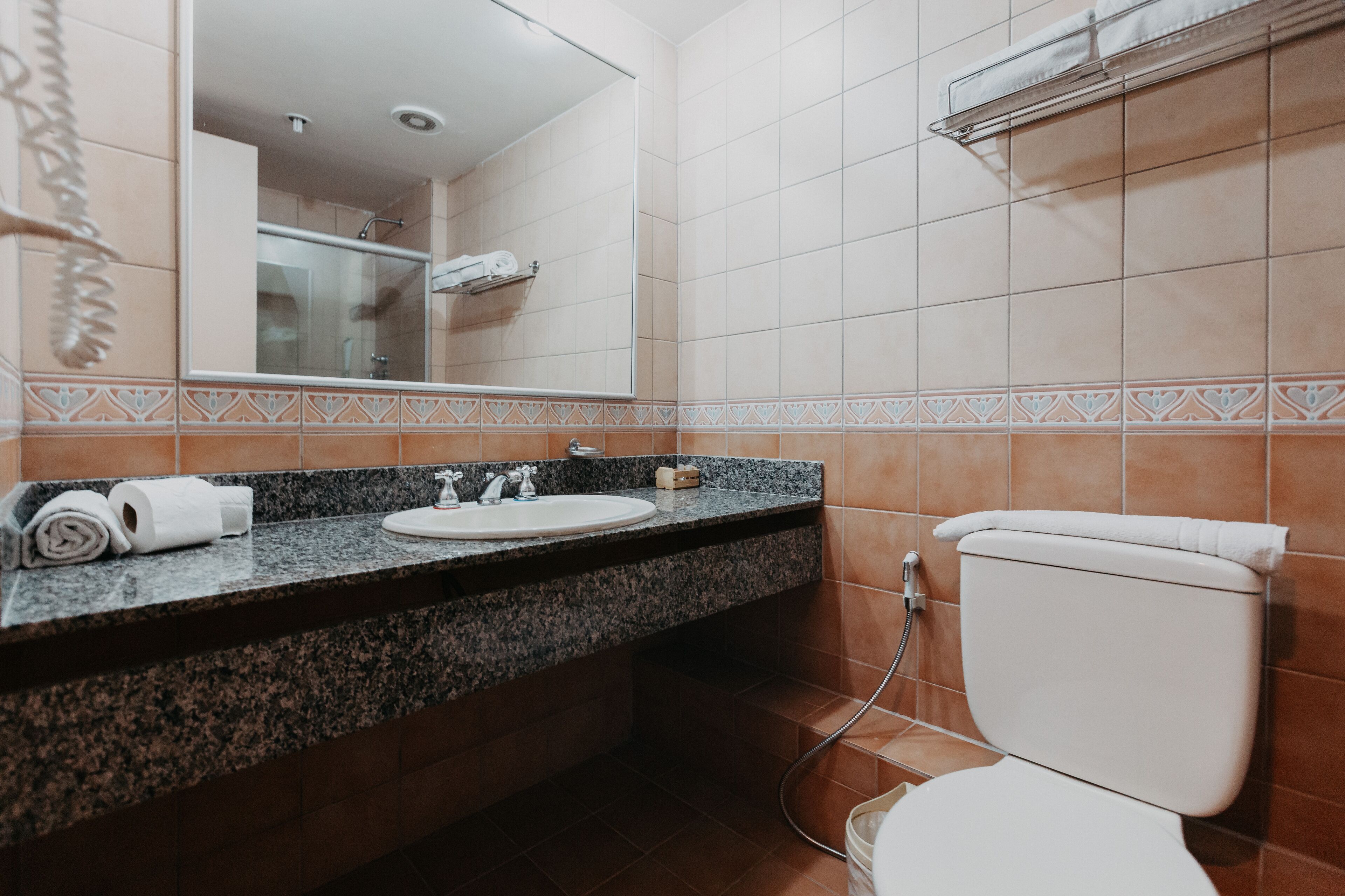 comfort with balcony | bathroom | shower, free toiletries, hair dryer, towels