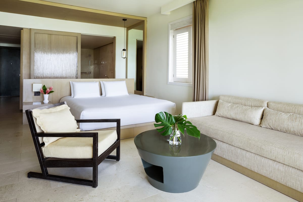 Premium bedding, down comforters, pillowtop beds, minibar