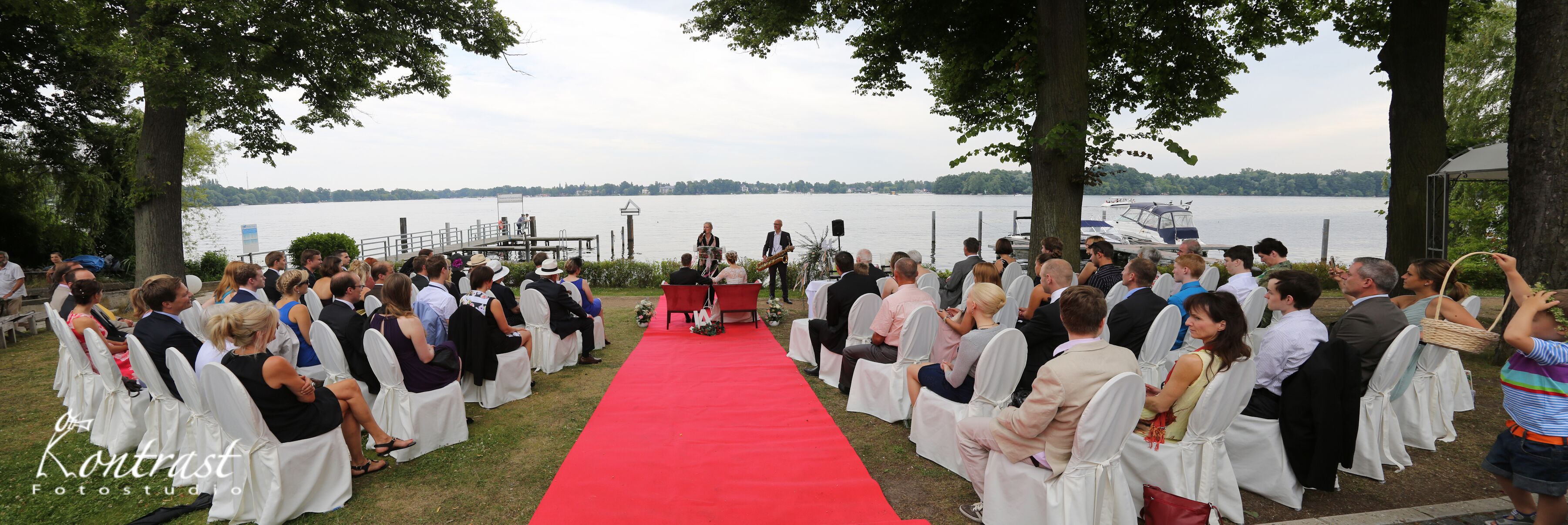 outdoor wedding area