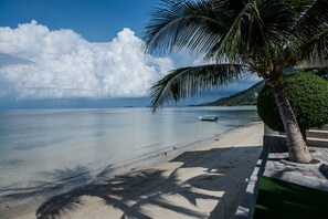 在海滩