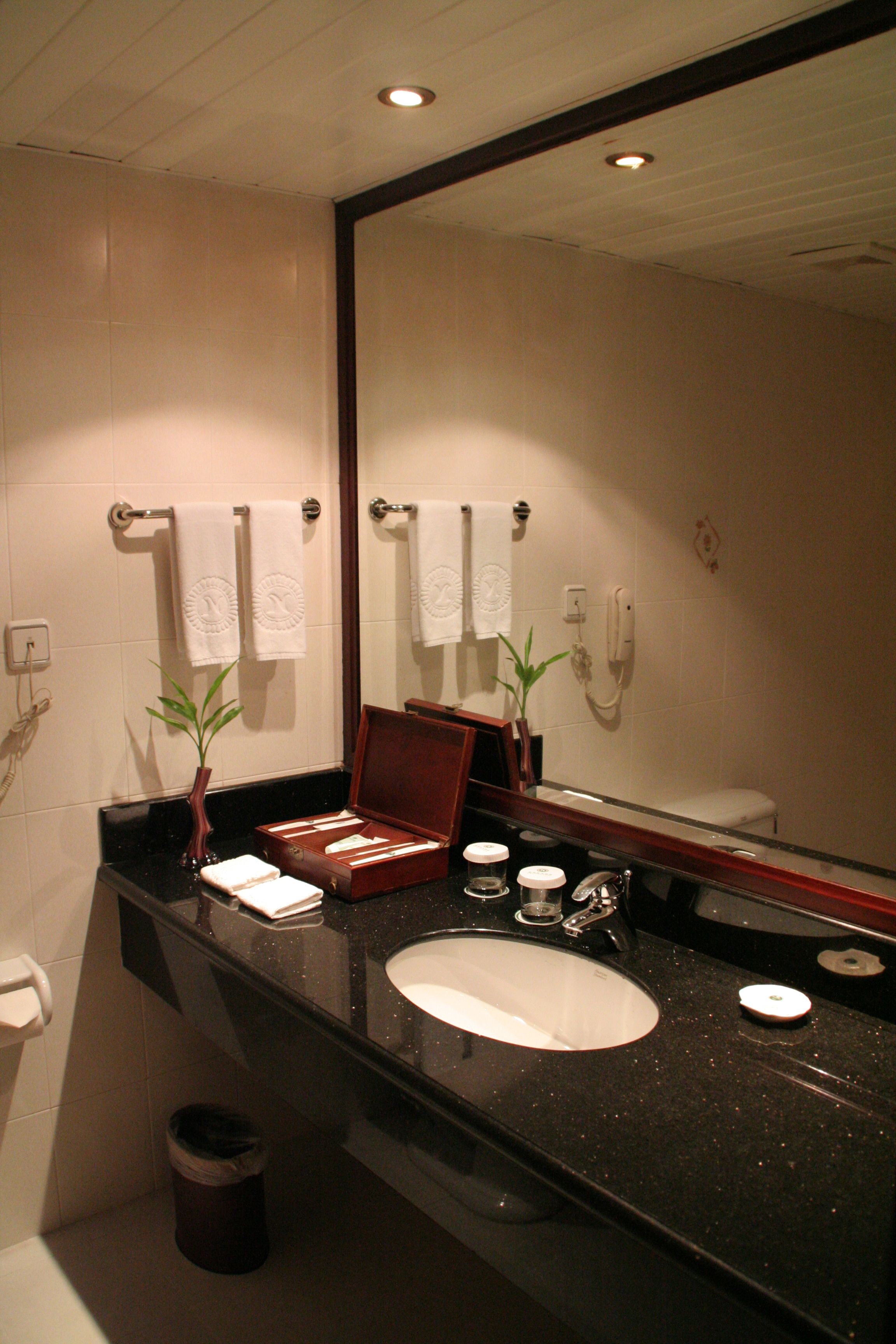 Free toiletries, hair dryer, bathrobes, slippers