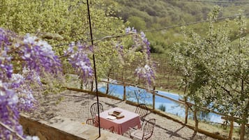 Appartamento, 1 letto queen con divano letto, vista giardino | Terrazza/patio