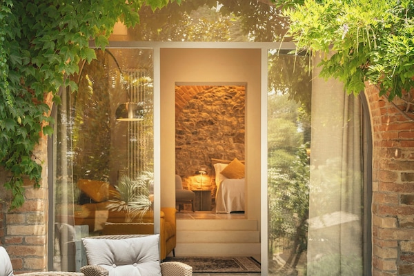 Apartment, 1 Queen-Bett und Schlafsofa, Gartenblick | Terrasse/Patio