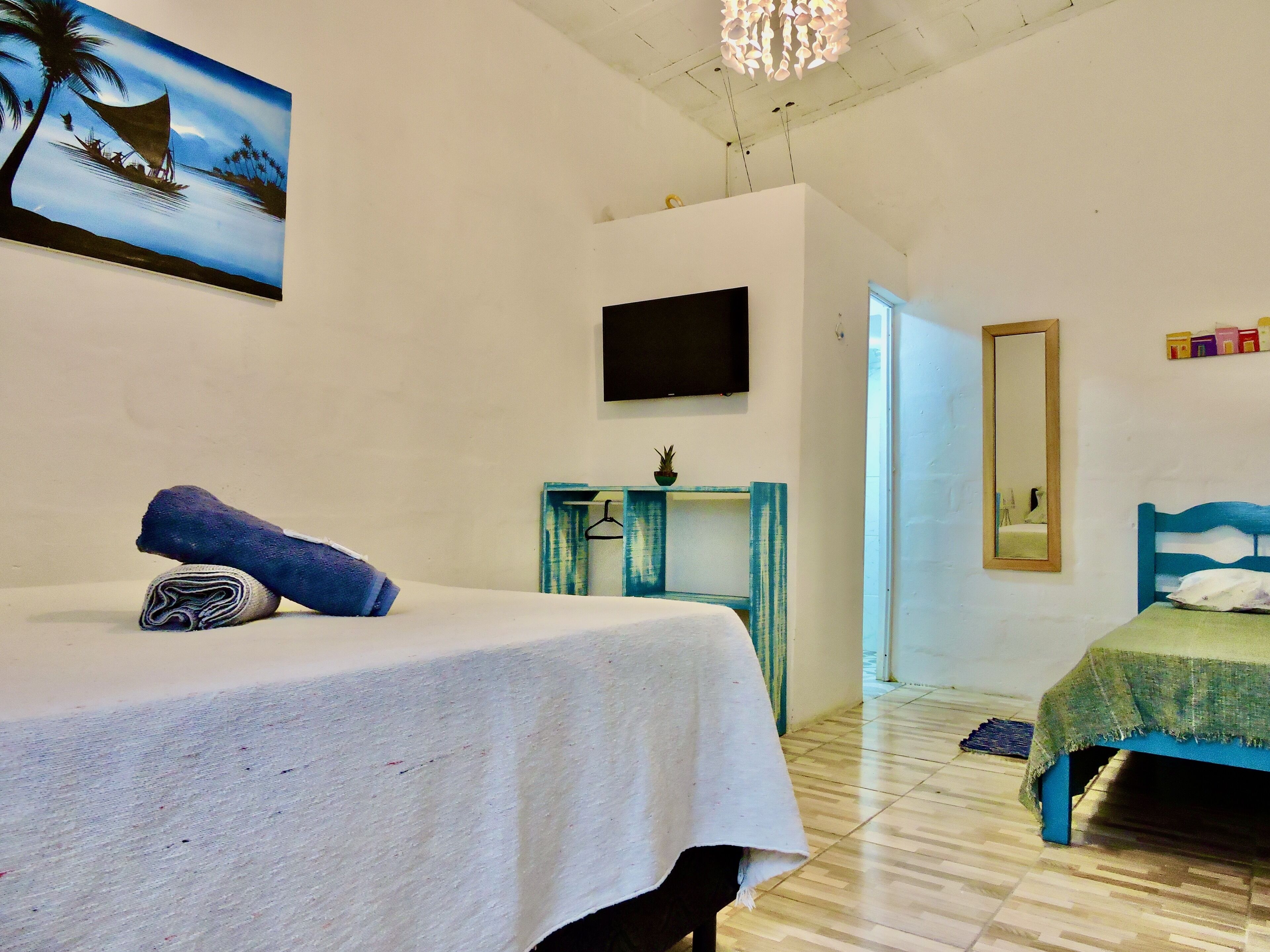 Blackout drapes, iron/ironing board, free WiFi, bed sheets