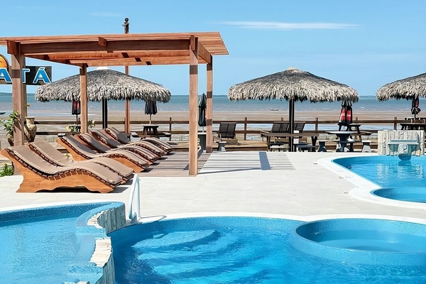 2 outdoor pools, open 10:00 AM to 6:00 PM, pool umbrellas, sun loungers